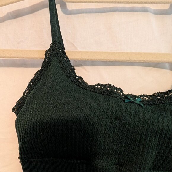 Aeropostale Seriously Soft Seamless Bralette, Size Small, Hunter Green - Picture 2 of 5